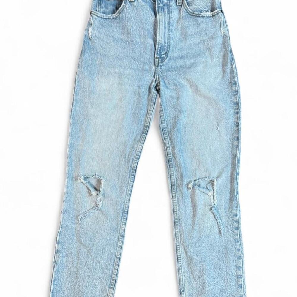 Abercrombie‎ & Fitch the 90s straight ultra high rise denim jeans size 25/0